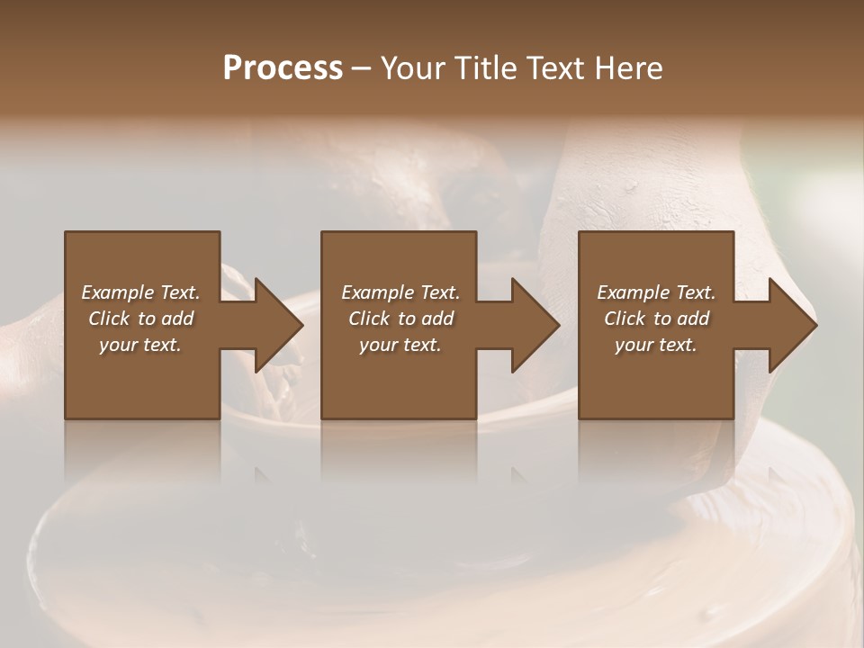 A Potters Hands Guiding A Child Hands To Help Him To Work With The Ceramic Wheel See Similar Photos In My Portfolio. PowerPoint Template