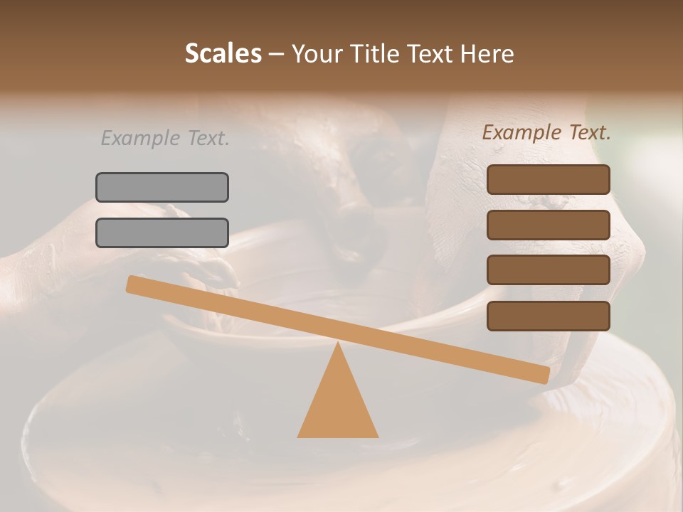 A Potters Hands Guiding A Child Hands To Help Him To Work With The Ceramic Wheel See Similar Photos In My Portfolio. PowerPoint Template