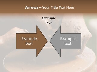 A Potters Hands Guiding A Child Hands To Help Him To Work With The Ceramic Wheel See Similar Photos In My Portfolio. PowerPoint Template