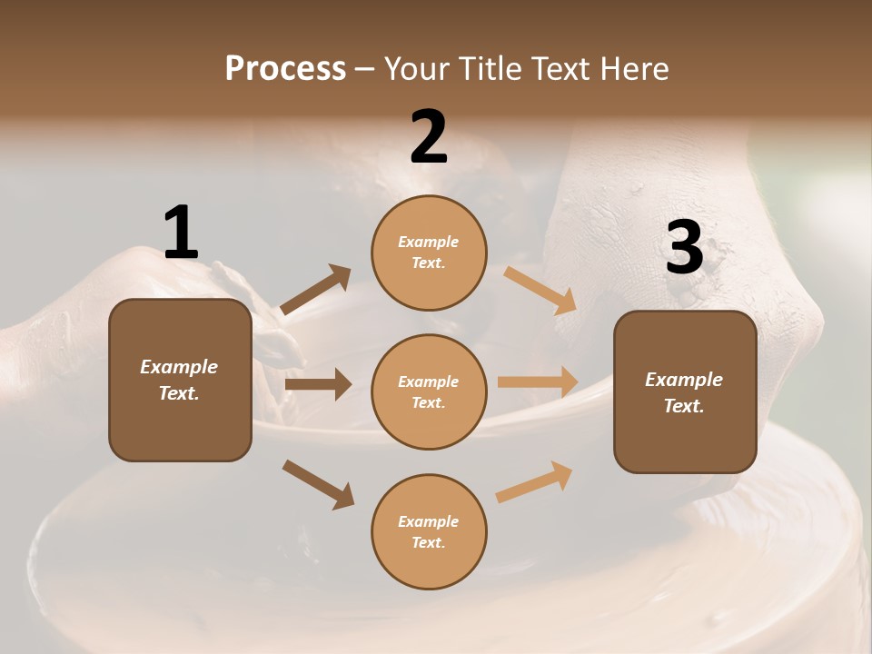 A Potters Hands Guiding A Child Hands To Help Him To Work With The Ceramic Wheel See Similar Photos In My Portfolio. PowerPoint Template