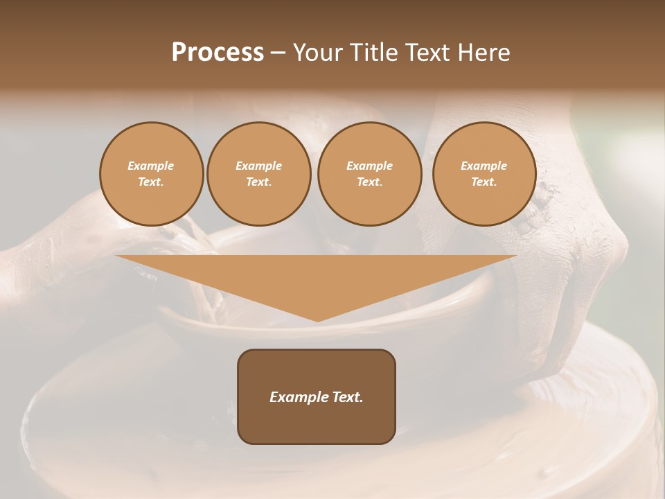 A Potters Hands Guiding A Child Hands To Help Him To Work With The Ceramic Wheel See Similar Photos In My Portfolio. PowerPoint Template