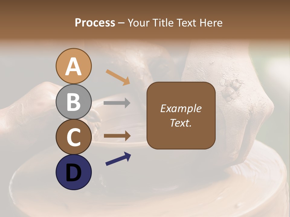 A Potters Hands Guiding A Child Hands To Help Him To Work With The Ceramic Wheel See Similar Photos In My Portfolio. PowerPoint Template