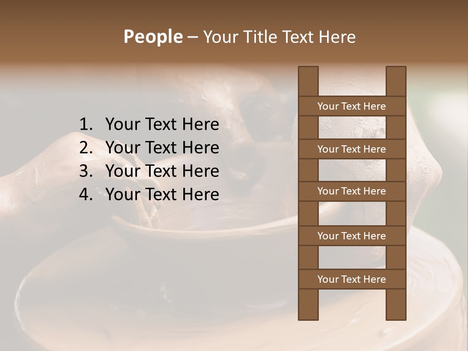 A Potters Hands Guiding A Child Hands To Help Him To Work With The Ceramic Wheel See Similar Photos In My Portfolio. PowerPoint Template