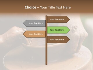 A Potters Hands Guiding A Child Hands To Help Him To Work With The Ceramic Wheel See Similar Photos In My Portfolio. PowerPoint Template