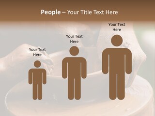 A Potters Hands Guiding A Child Hands To Help Him To Work With The Ceramic Wheel See Similar Photos In My Portfolio. PowerPoint Template