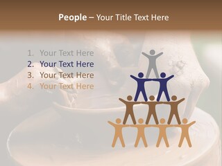 A Potters Hands Guiding A Child Hands To Help Him To Work With The Ceramic Wheel See Similar Photos In My Portfolio. PowerPoint Template