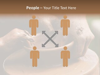 A Potters Hands Guiding A Child Hands To Help Him To Work With The Ceramic Wheel See Similar Photos In My Portfolio. PowerPoint Template