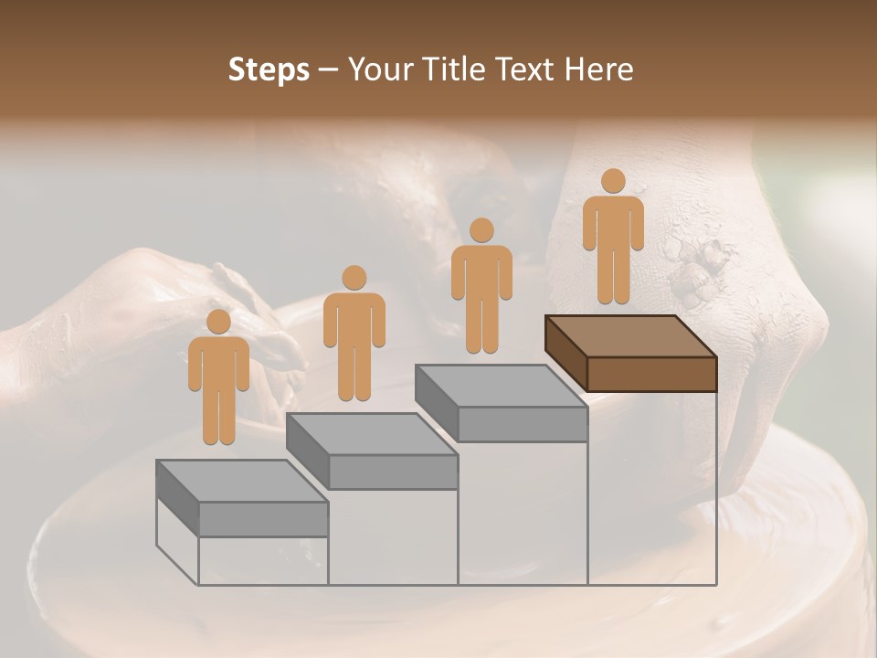 A Potters Hands Guiding A Child Hands To Help Him To Work With The Ceramic Wheel See Similar Photos In My Portfolio. PowerPoint Template