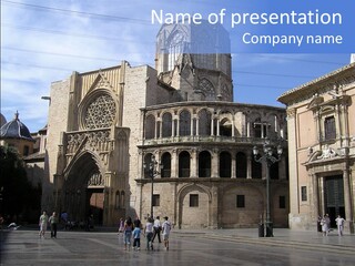 Catedral De Valencia PowerPoint Template