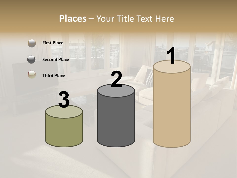 Modern Living Room PowerPoint Template