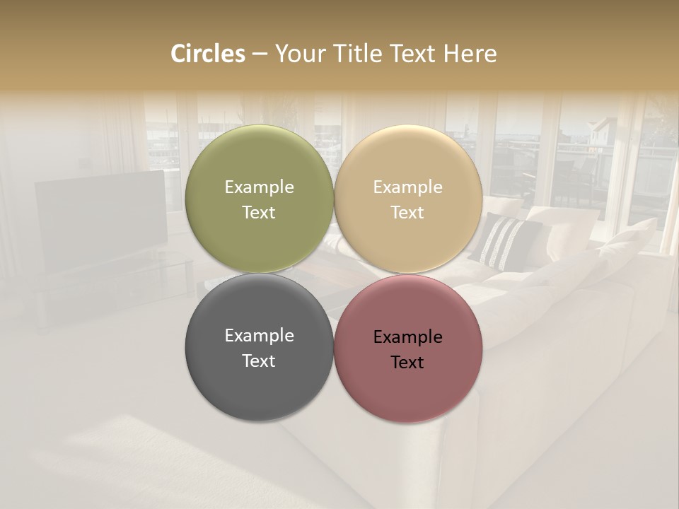 Modern Living Room PowerPoint Template