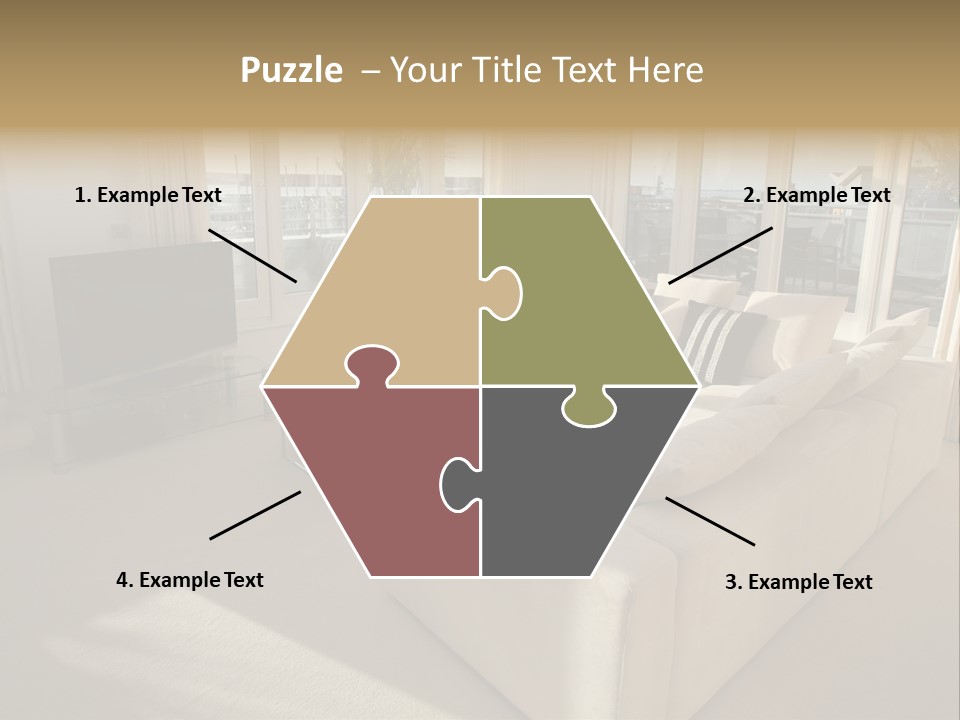 Modern Living Room PowerPoint Template