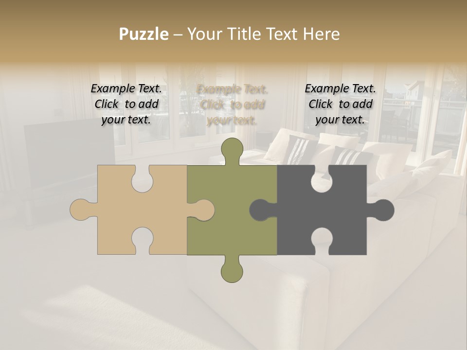 Modern Living Room PowerPoint Template