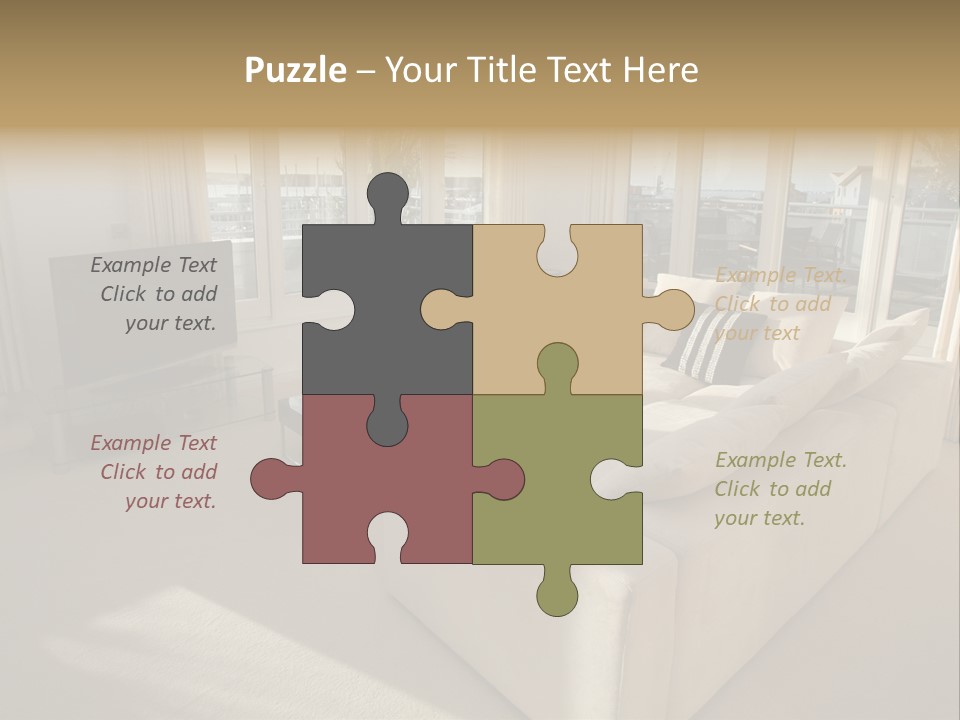 Modern Living Room PowerPoint Template