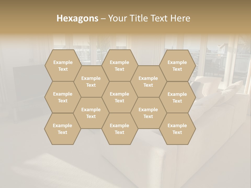 Modern Living Room PowerPoint Template