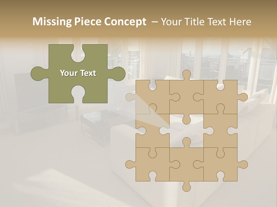 Modern Living Room PowerPoint Template