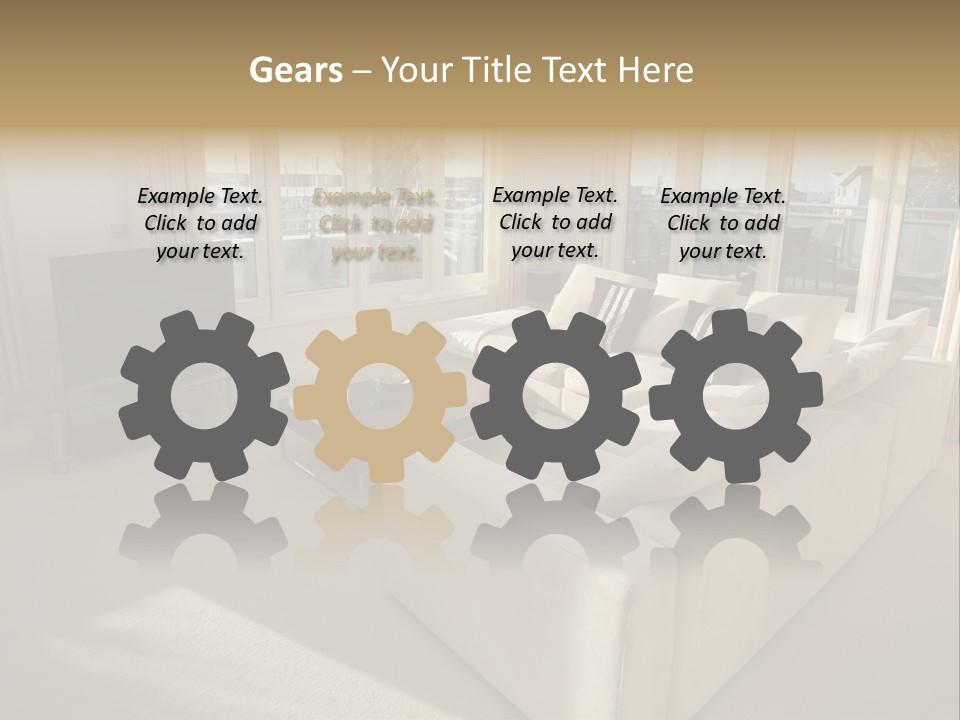 Modern Living Room PowerPoint Template