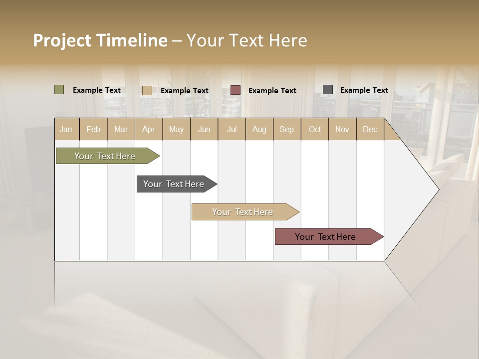 Modern Living Room PowerPoint Template