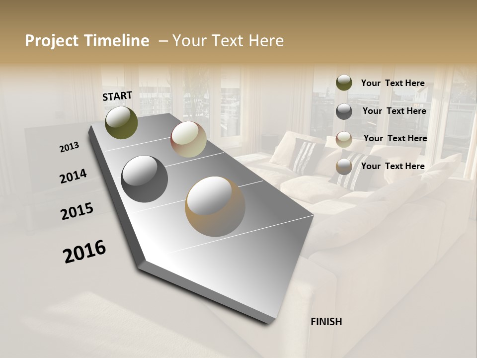 Modern Living Room PowerPoint Template