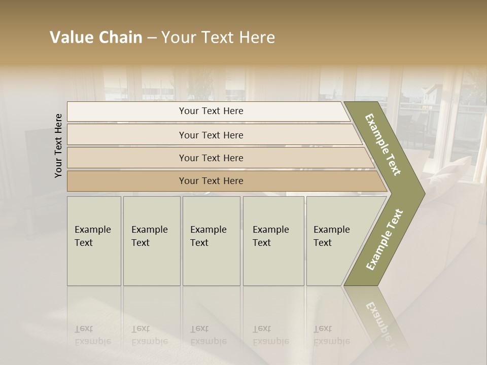Modern Living Room PowerPoint Template