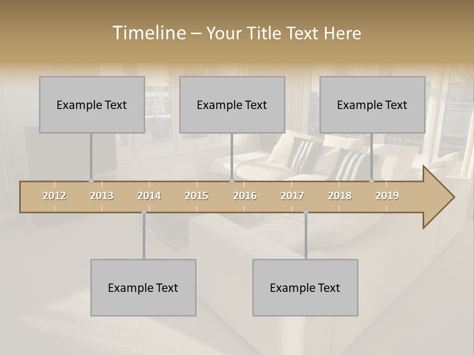 Modern Living Room PowerPoint Template