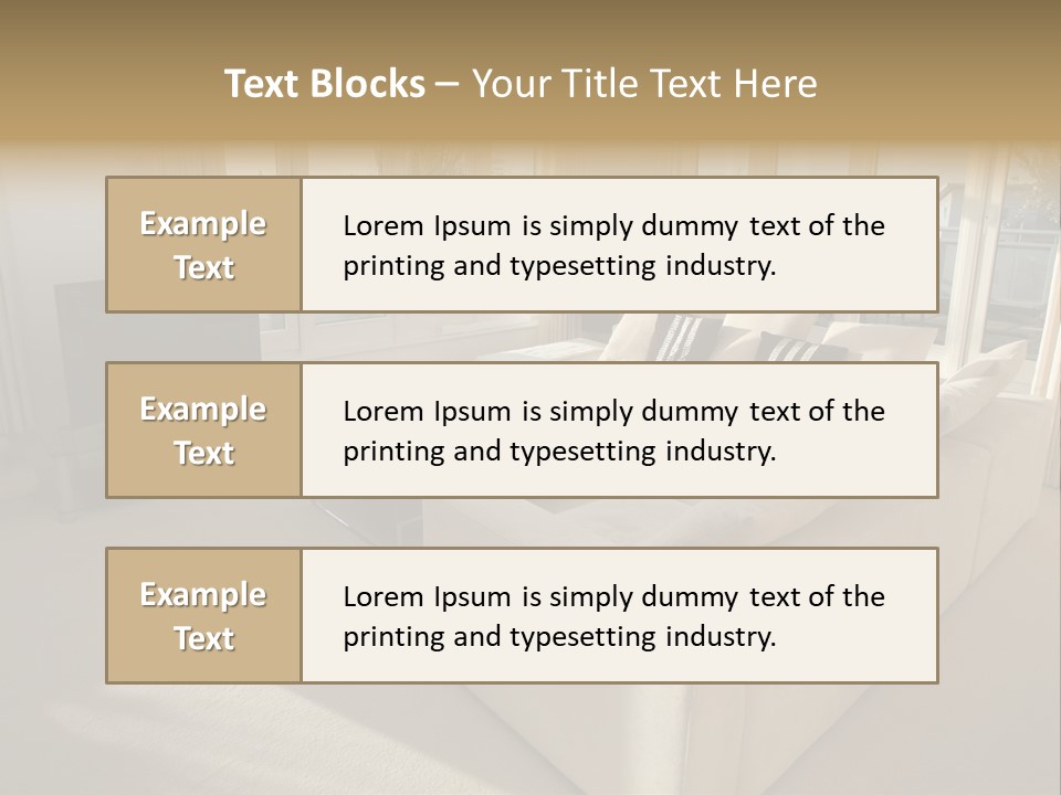 Modern Living Room PowerPoint Template