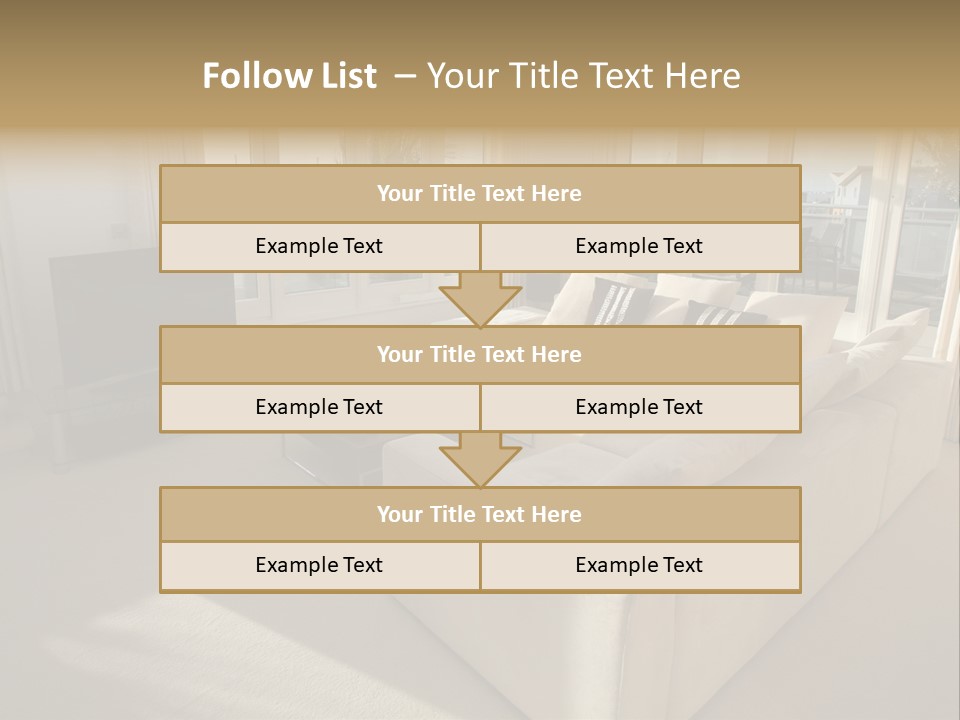 Modern Living Room PowerPoint Template