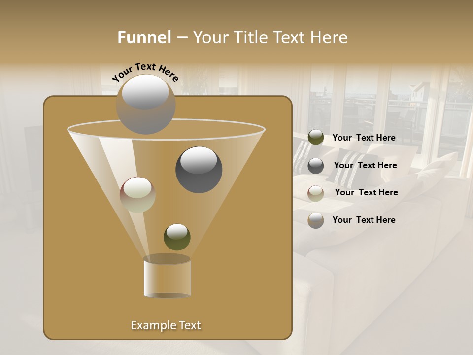Modern Living Room PowerPoint Template