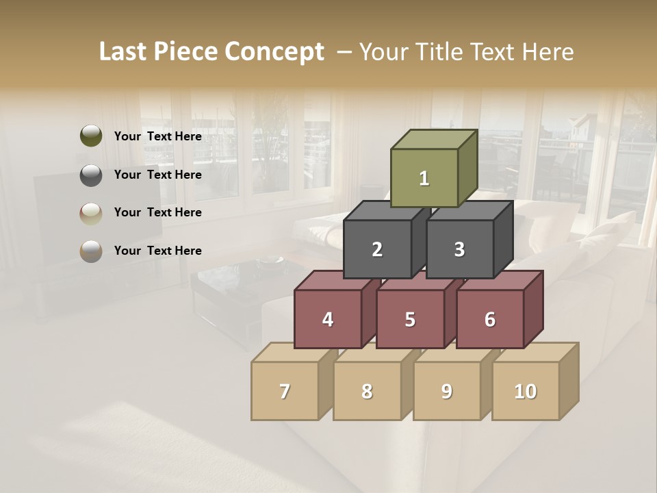 Modern Living Room PowerPoint Template