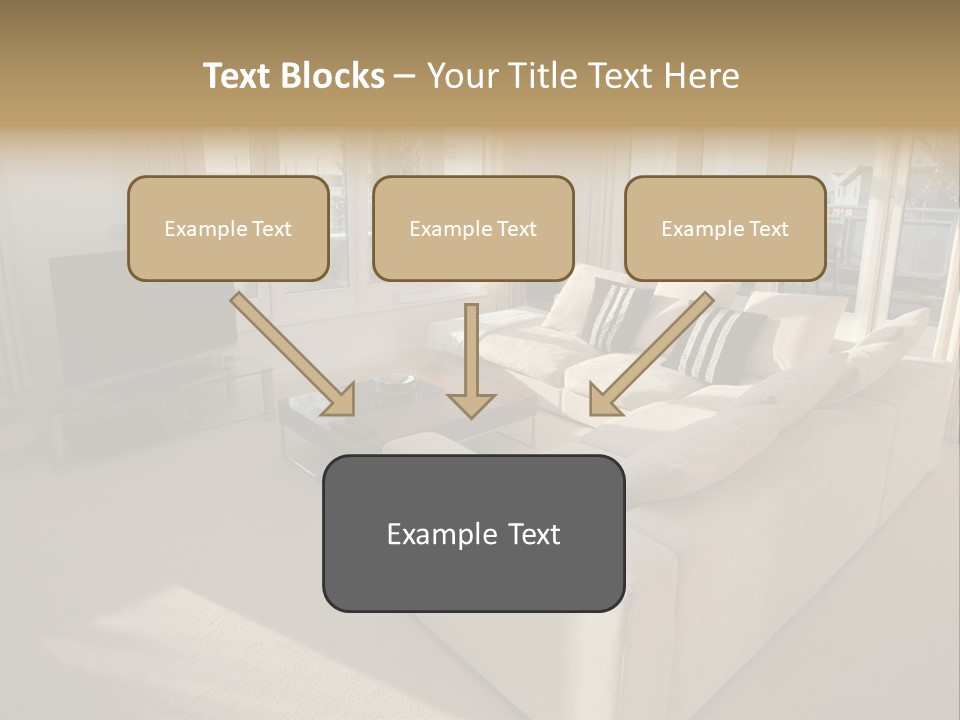 Modern Living Room PowerPoint Template