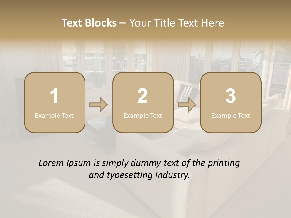 Modern Living Room PowerPoint Template