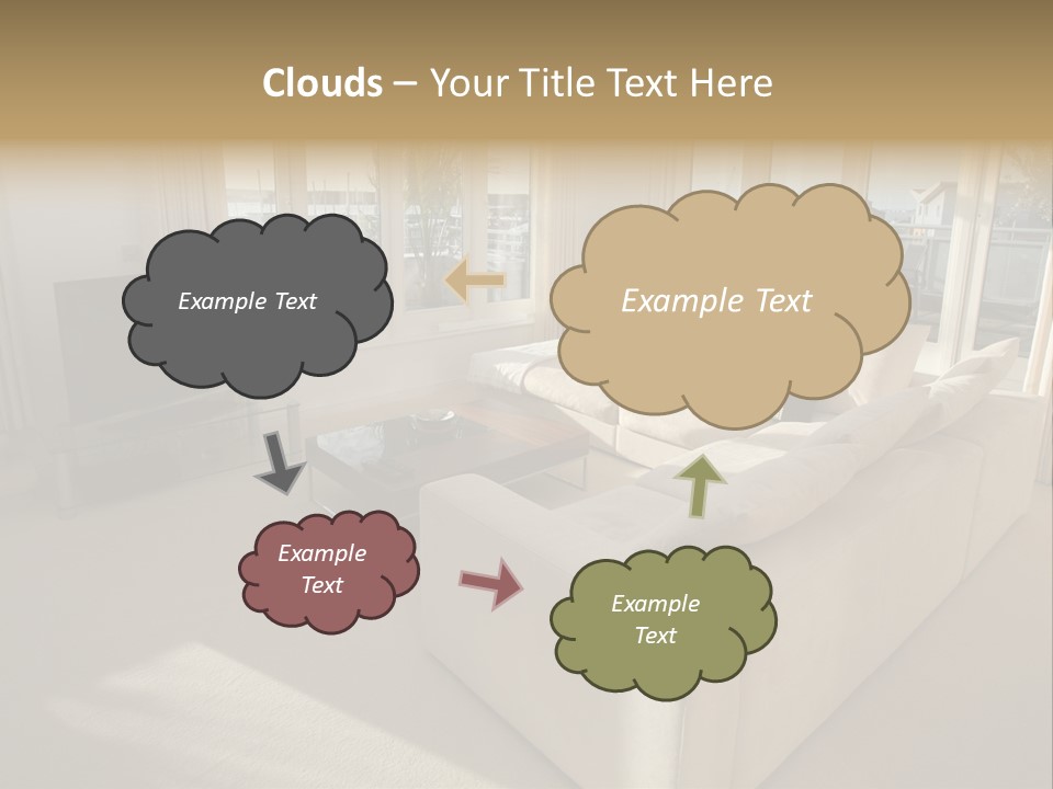 Modern Living Room PowerPoint Template