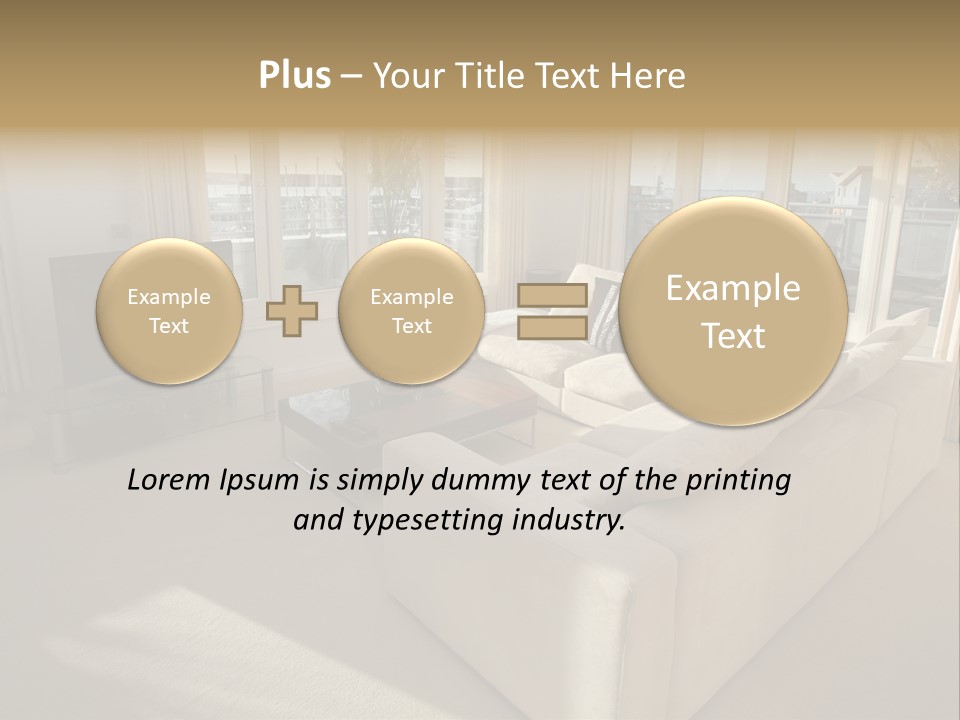 Modern Living Room PowerPoint Template