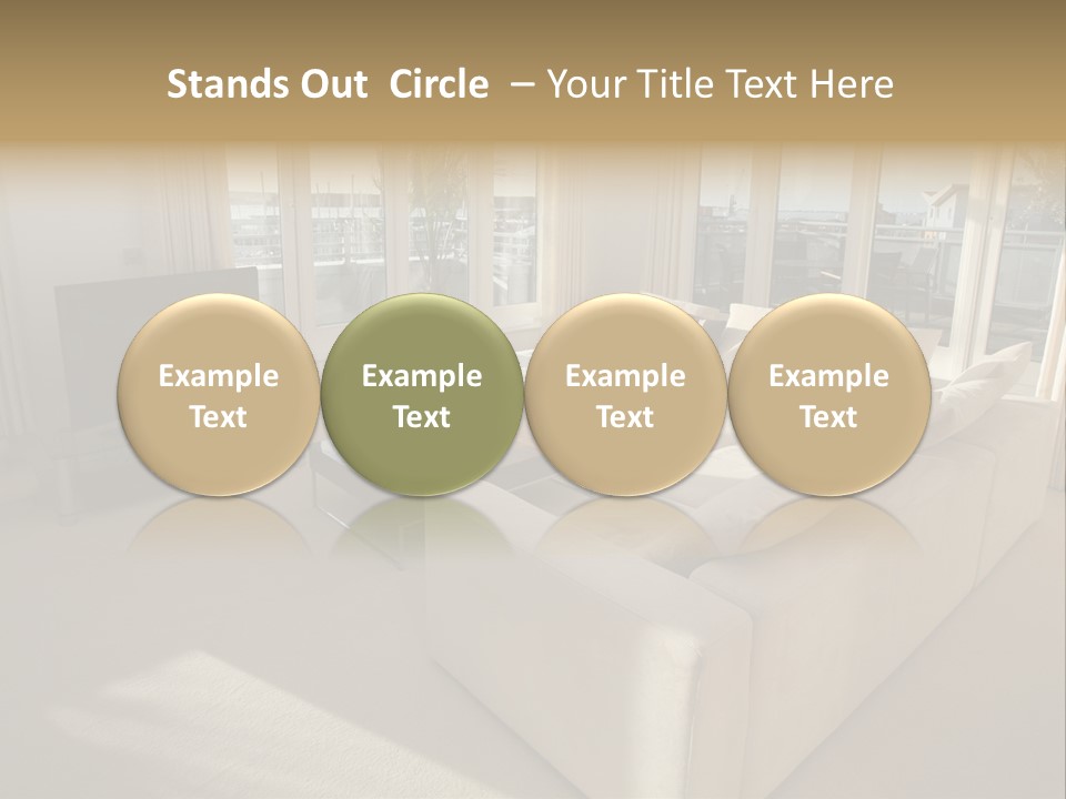 Modern Living Room PowerPoint Template