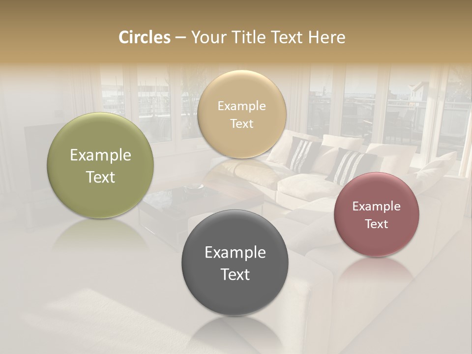 Modern Living Room PowerPoint Template