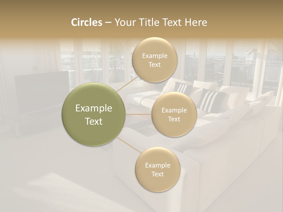 Modern Living Room PowerPoint Template