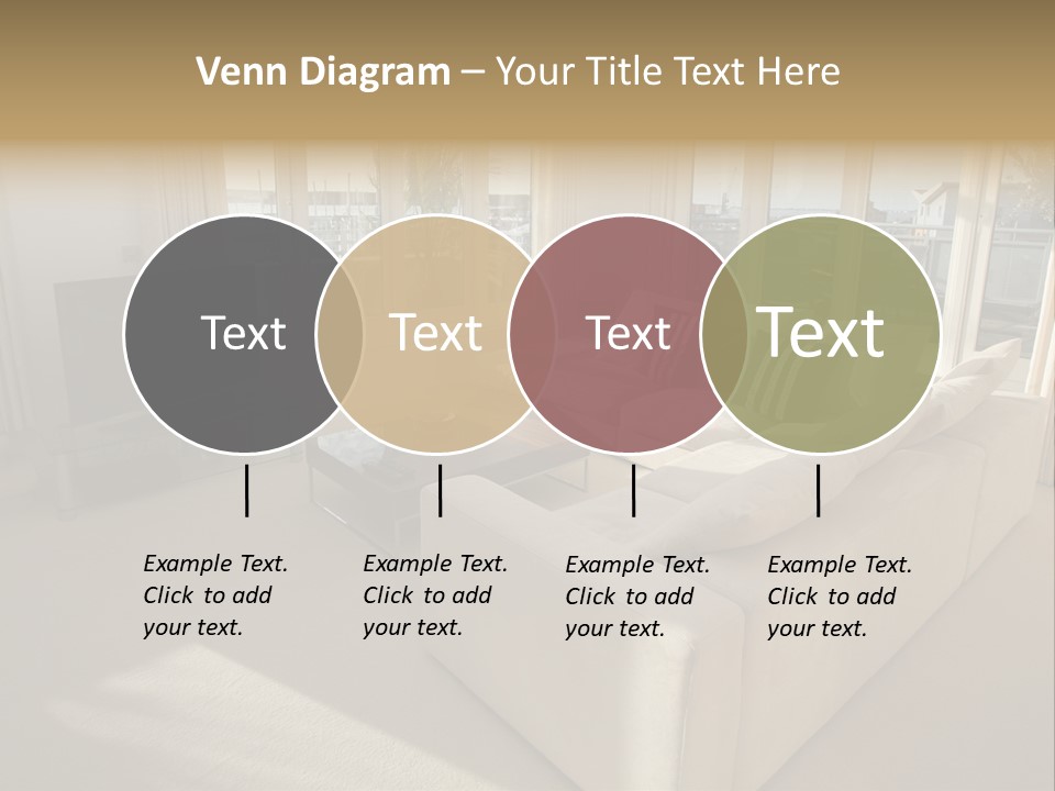 Modern Living Room PowerPoint Template