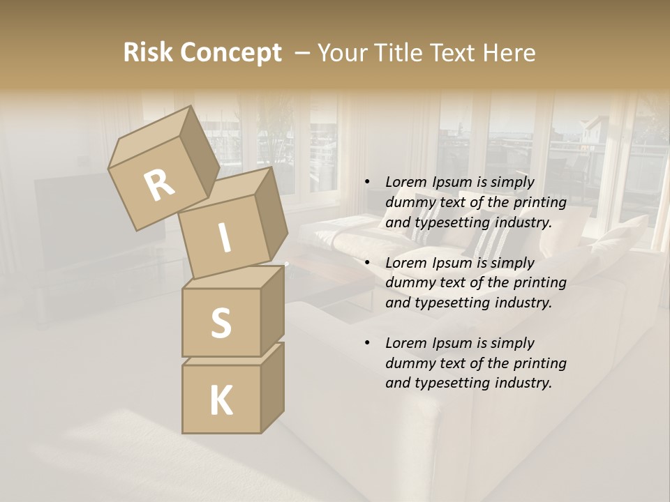 Modern Living Room PowerPoint Template