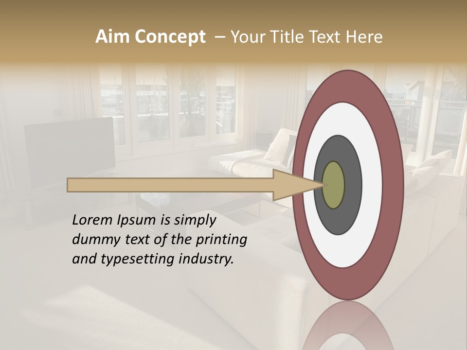 Modern Living Room PowerPoint Template