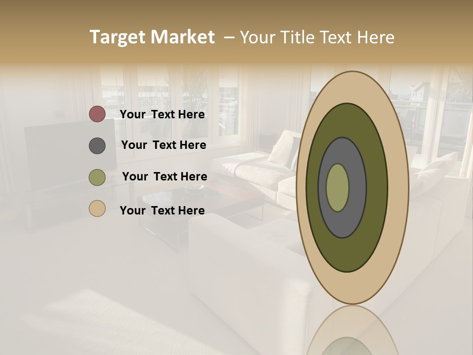 Modern Living Room PowerPoint Template