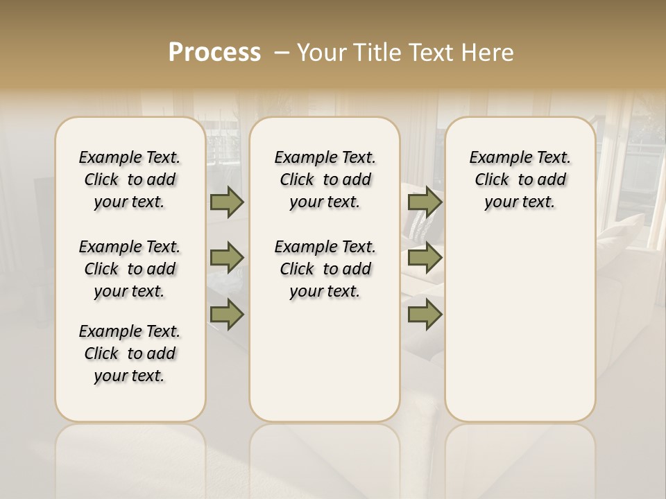 Modern Living Room PowerPoint Template