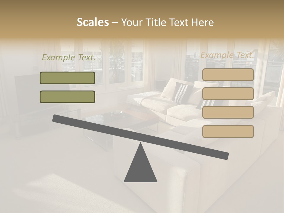 Modern Living Room PowerPoint Template