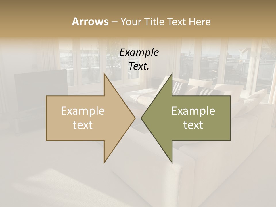 Modern Living Room PowerPoint Template