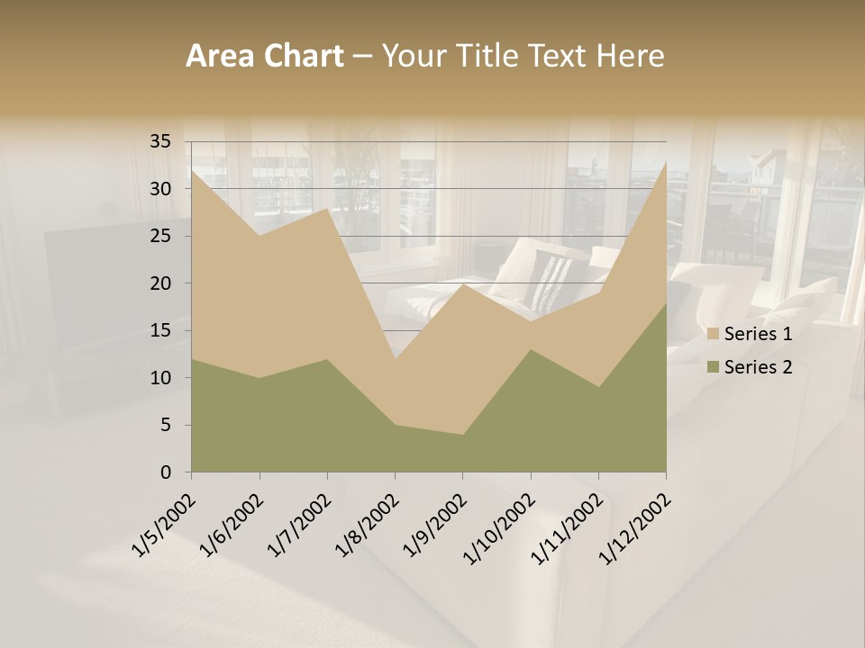 Modern Living Room PowerPoint Template