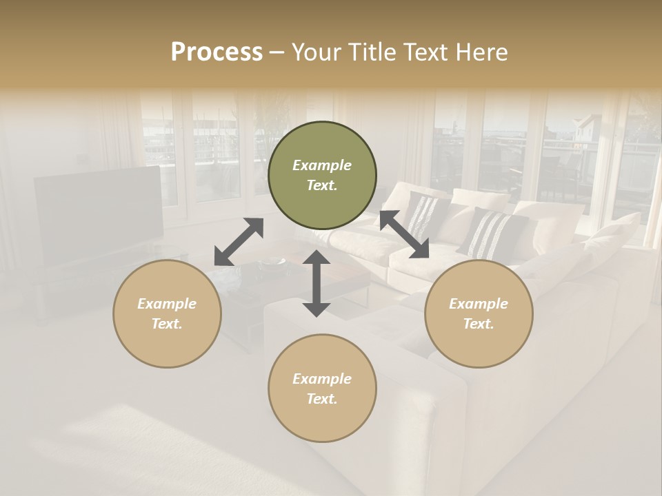 Modern Living Room PowerPoint Template