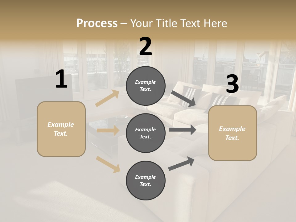Modern Living Room PowerPoint Template