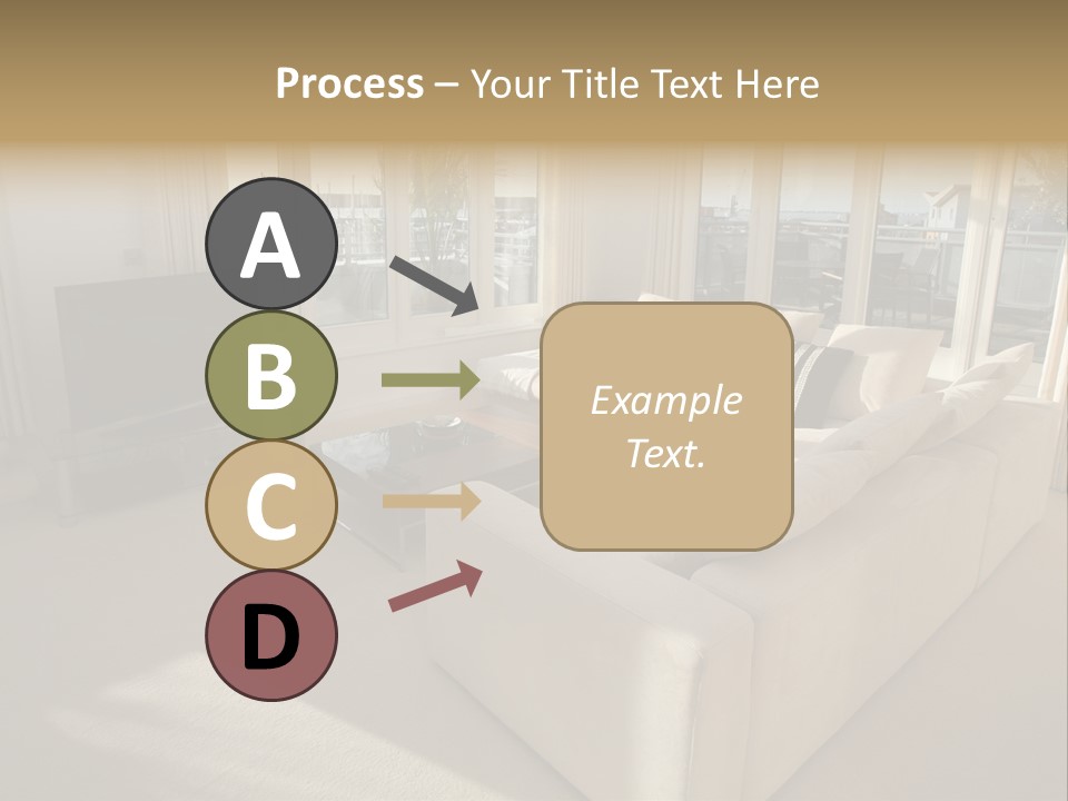 Modern Living Room PowerPoint Template
