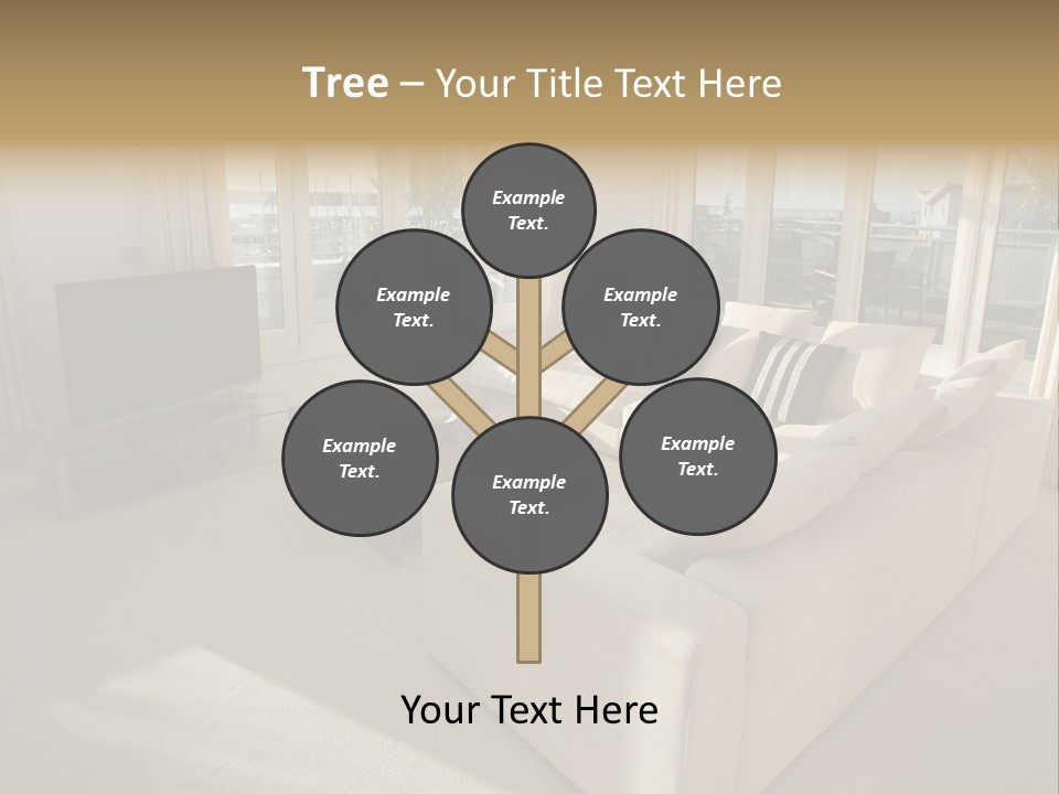 Modern Living Room PowerPoint Template