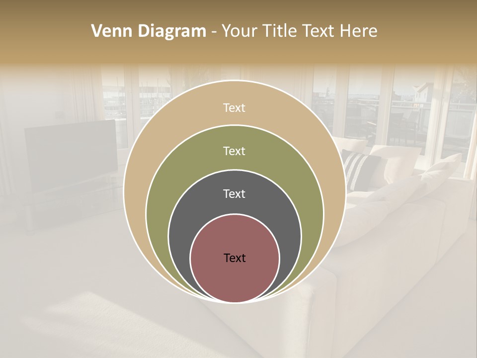 Modern Living Room PowerPoint Template