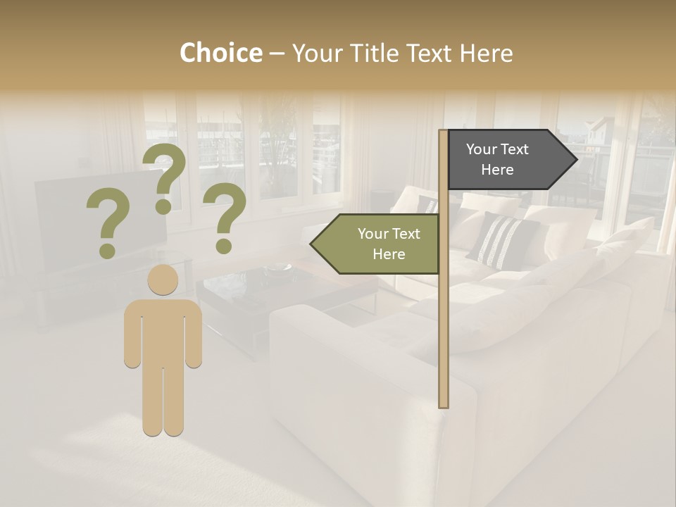 Modern Living Room PowerPoint Template